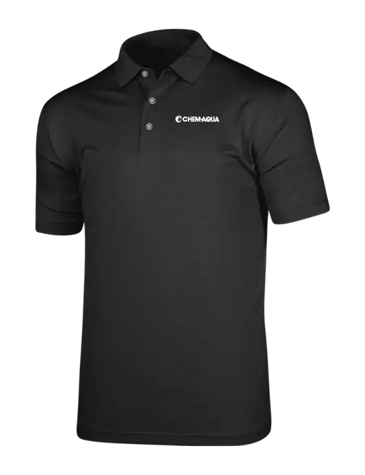 Callaway Vibrant Black Ventilated Polo w/Chem-Aqua Logo