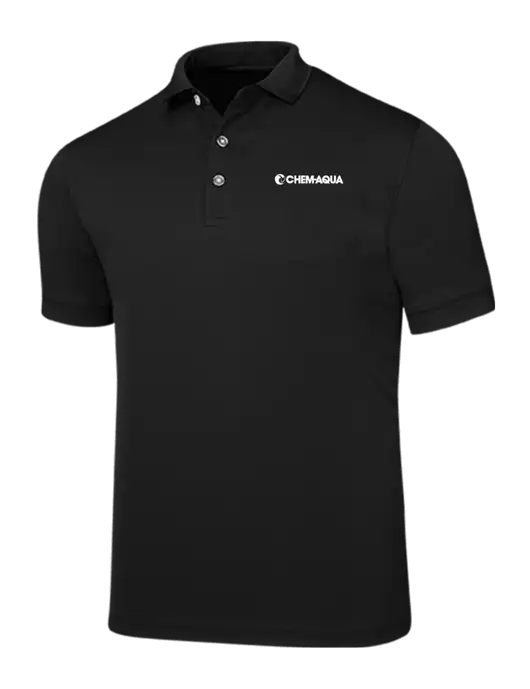 Callaway Ottoman Black Polo w/Chem-Aqua Logo