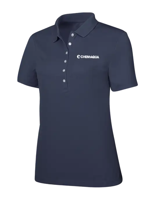 Callaway Womens Ottoman Navy Polo w/Chem-Aqua Logo