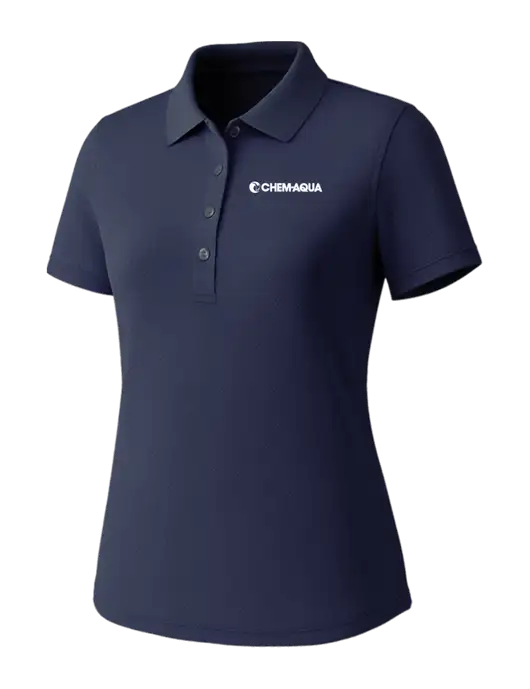 Callaway Womens Core Navy Performance Polo w/Chem-Aqua Logo