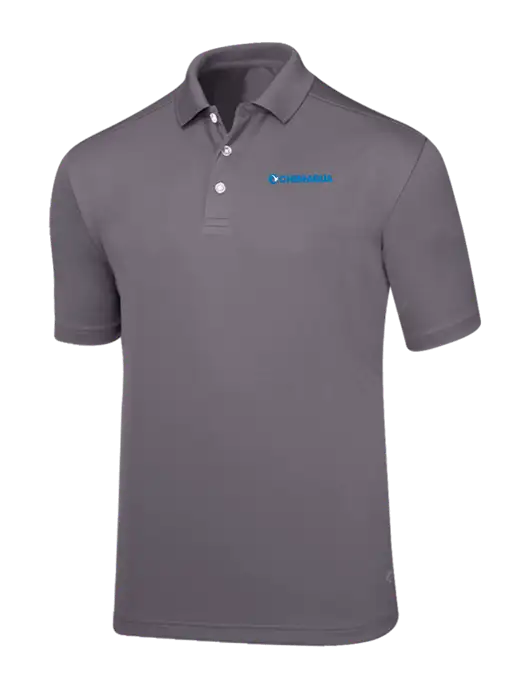 Callaway Core Medium Grey Performance Polo w/Chem-Aqua Logo