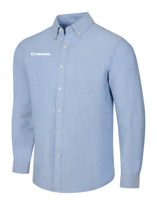 Light Blue SuperPro Oxford Shirt w/Chem-Aqua Logo