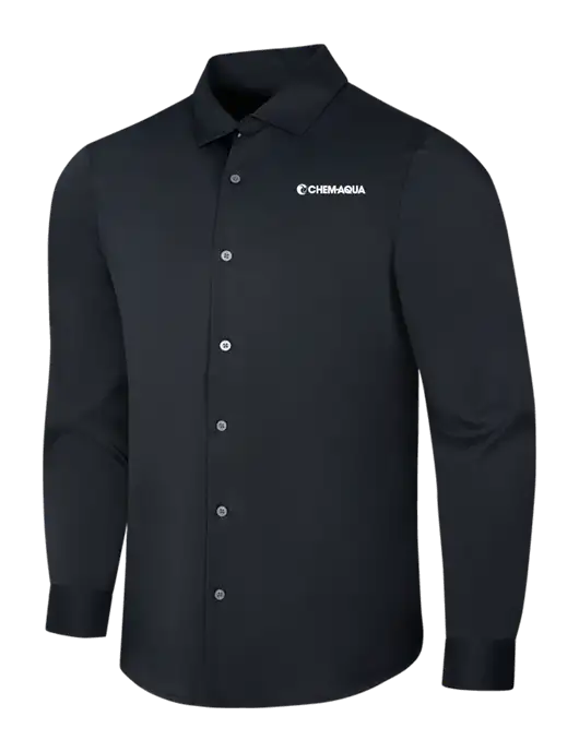Black City Stretch Shirt w/Chem-Aqua Logo