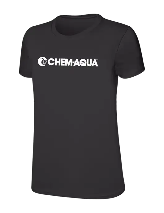 Womens Ring Spun Charcoal 4.5 oz T-Shirt w/Chem-Aqua Logo