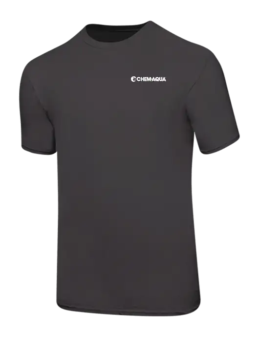 Ring Spun Charcoal 4.5 oz T-Shirt w/Chem-Aqua Logo