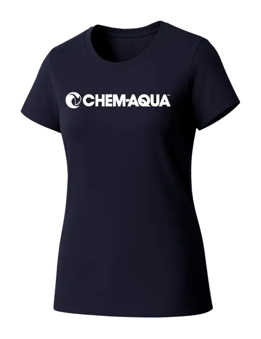 Womens Seriously Soft New Navy T-Shirt w/Chem-Aqua Logo