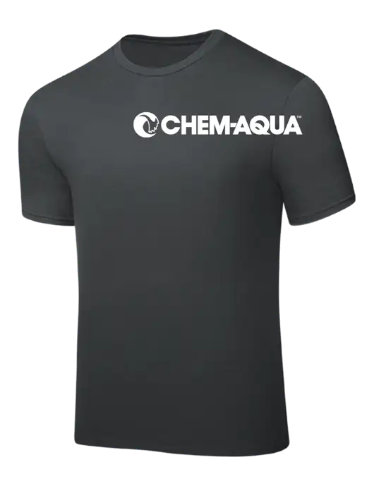 Dark Grey PosiCharge Competitor Tee w/Chem-Aqua Logo
