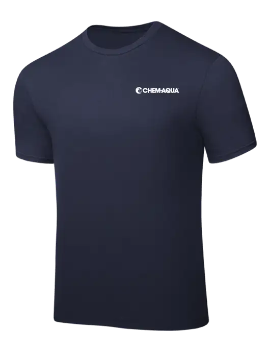 Navy PosiCharge Competitor Tee w/Chem-Aqua Logo