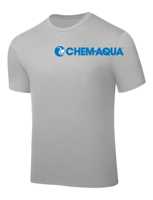 Silver PosiCharge Competitor Tee w/Chem-Aqua Logo