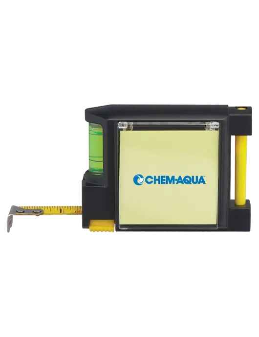 Combo Yellow Tape Measure and Level w/Chem-Aqua Logo