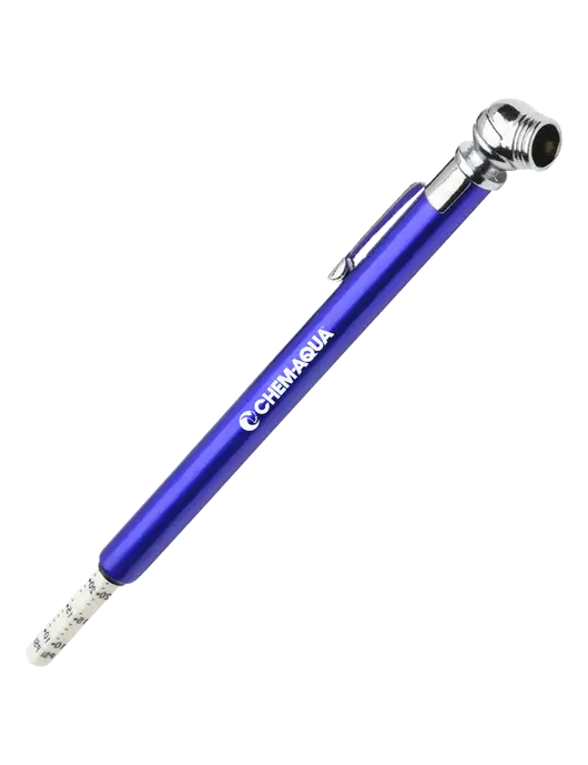 Quick View Royal Tire Gauge w/Chem-Aqua Logo
