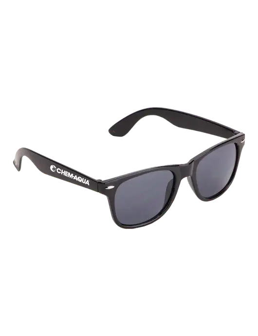 Daytona Black Sunglasses w/Chem-Aqua Logo