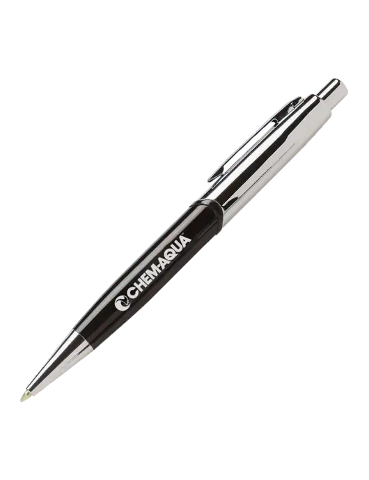 Chimera Black Pen - Black Ink w/Chem-Aqua Logo