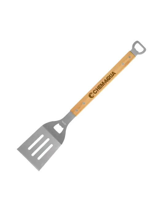 Bamboo BBQ Spatula w/Chem-Aqua Logo