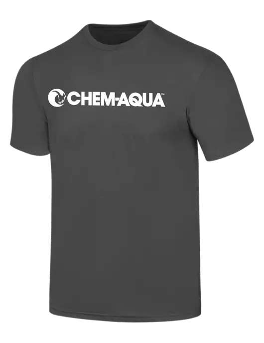 Simply Soft Charcoal 4.5oz  Poly/Combed Ring Spun Cotton T-Shirt w/Chem-Aqua Logo