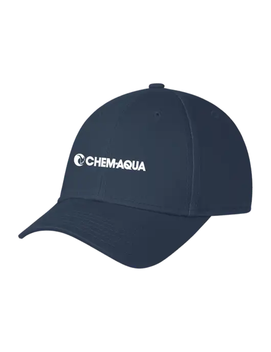 Navy Structured Cap Hook & Loop w/Chem-Aqua Logo