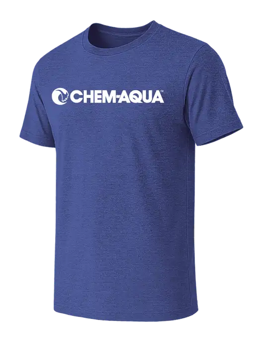 BELLA+CANVAS Heather Royal CVC Short Sleeve Tee w/Chem-Aqua Logo
