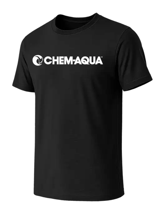 BELLA+CANVAS Black CVC Short Sleeve Tee w/Chem-Aqua Logo