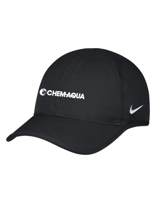 Nike Black Featherlight Cap w/Chem-Aqua Logo