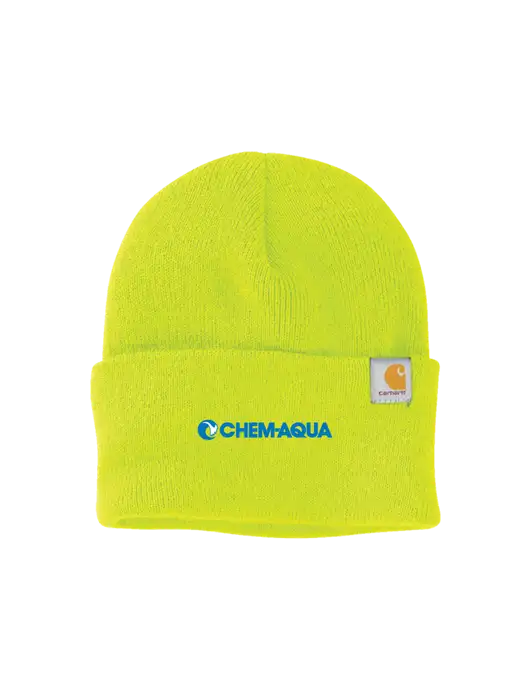 Carhartt Neon Lime Watch Cap 2.0 w/Chem-Aqua Logo