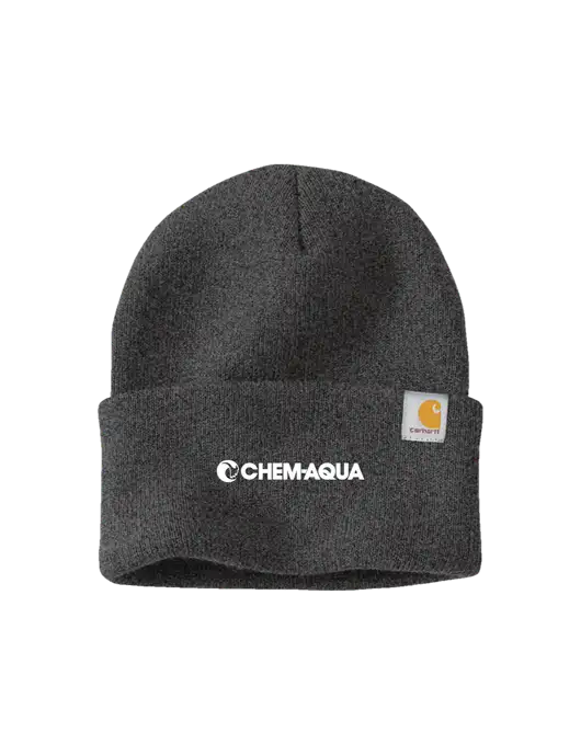 Carhartt Dark Grey Watch Cap 2.0 w/Chem-Aqua Logo