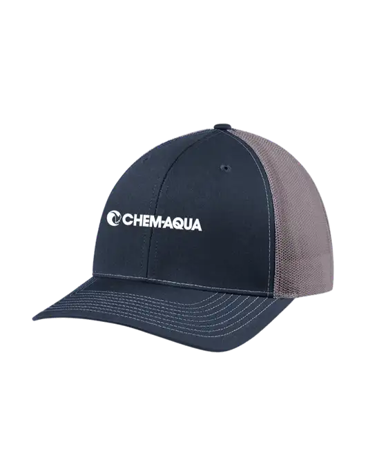 Richardson Adjustable Snapback Original 112 Trucker Cap Navy w/Charcoal Mesh w/Chem-Aqua Logo