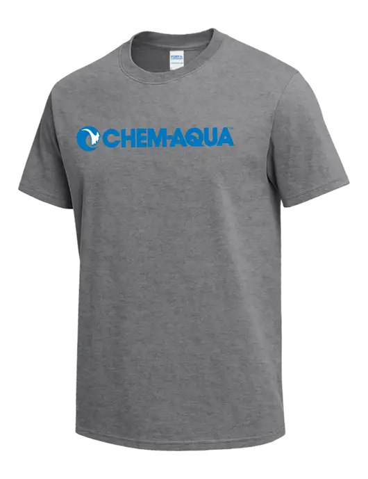Medium Grey Heather Heavyweight 6.1 oz T-Shirt w/Chem-Aqua Logo