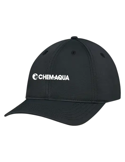 Black Nylon Twill Performance Cap w/Chem-Aqua Logo