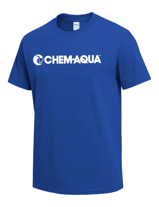 Dark Royal Heavyweight 6.1 oz T-Shirt w/Chem-Aqua Logo