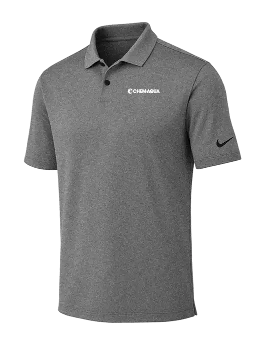 Nike Dark Grey Heather Dri-FIT Vapor Polo w/Chem-Aqua Logo