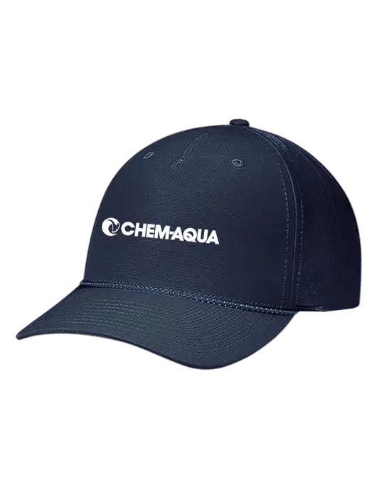 Richardson Laser Perf Performance Dark Navy/Navy-Grey-Blue Rope Cap w/Chem-Aqua Logo