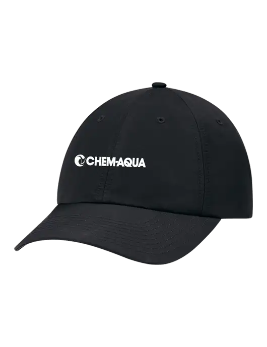 Richardson Relaxed Performance Lite Black Cap w/Chem-Aqua Logo